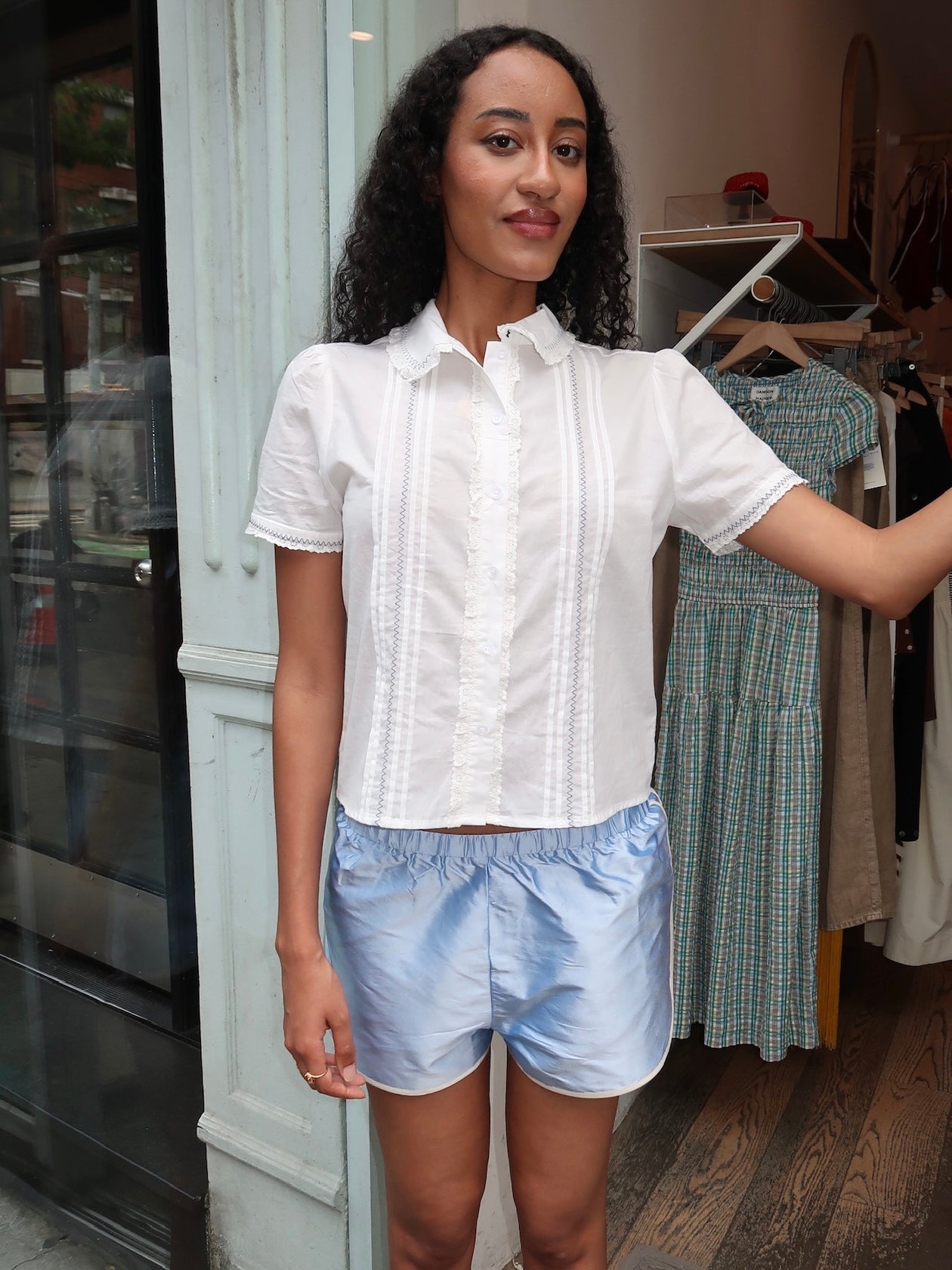 Mariya Collared Blouse in White