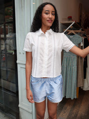 Mariya Collared Blouse in White