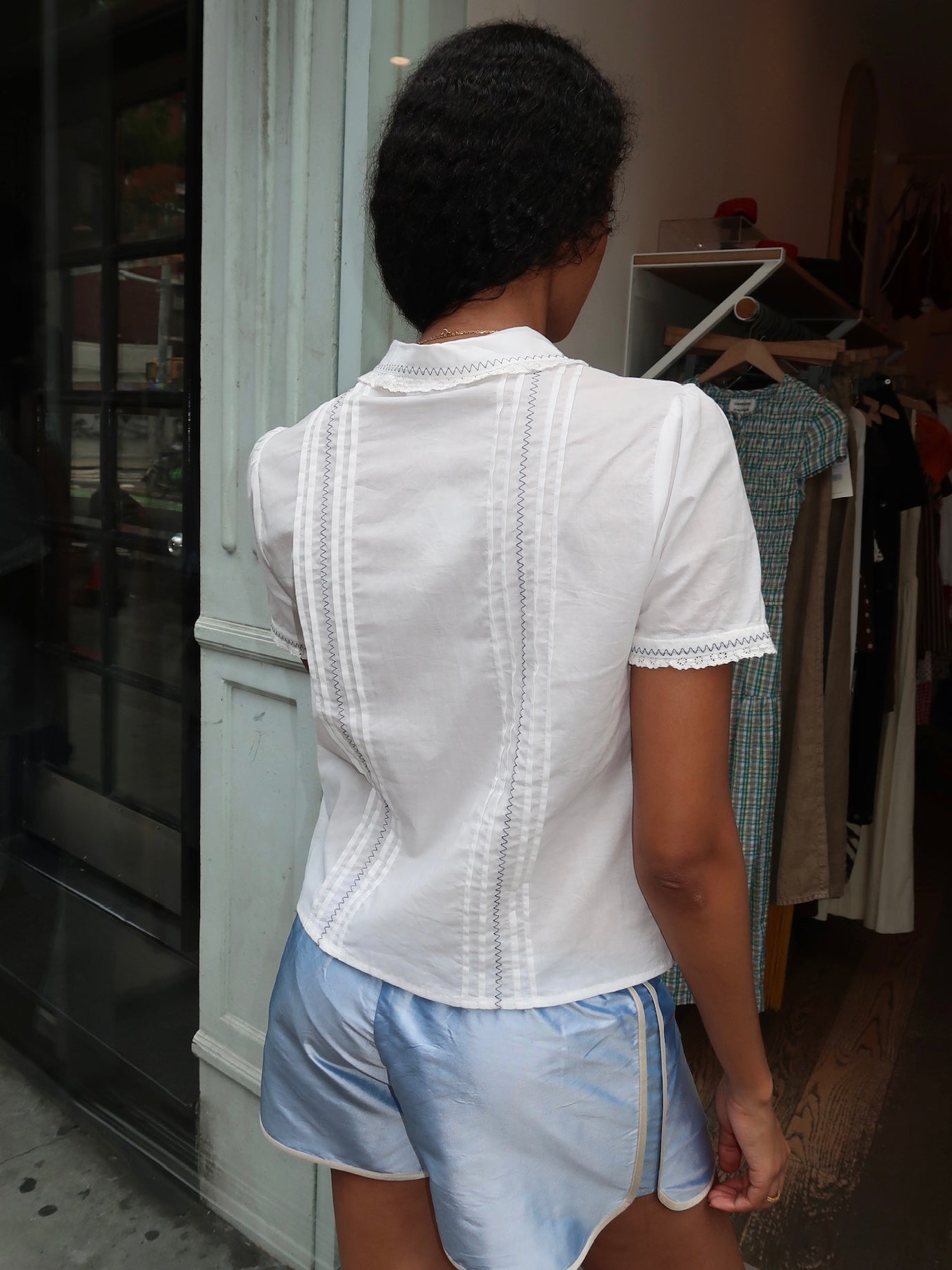 Mariya Collared Blouse in White
