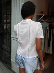 Mariya Collared Blouse in White