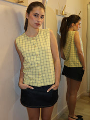 Spicy Window Bambula Crep Top