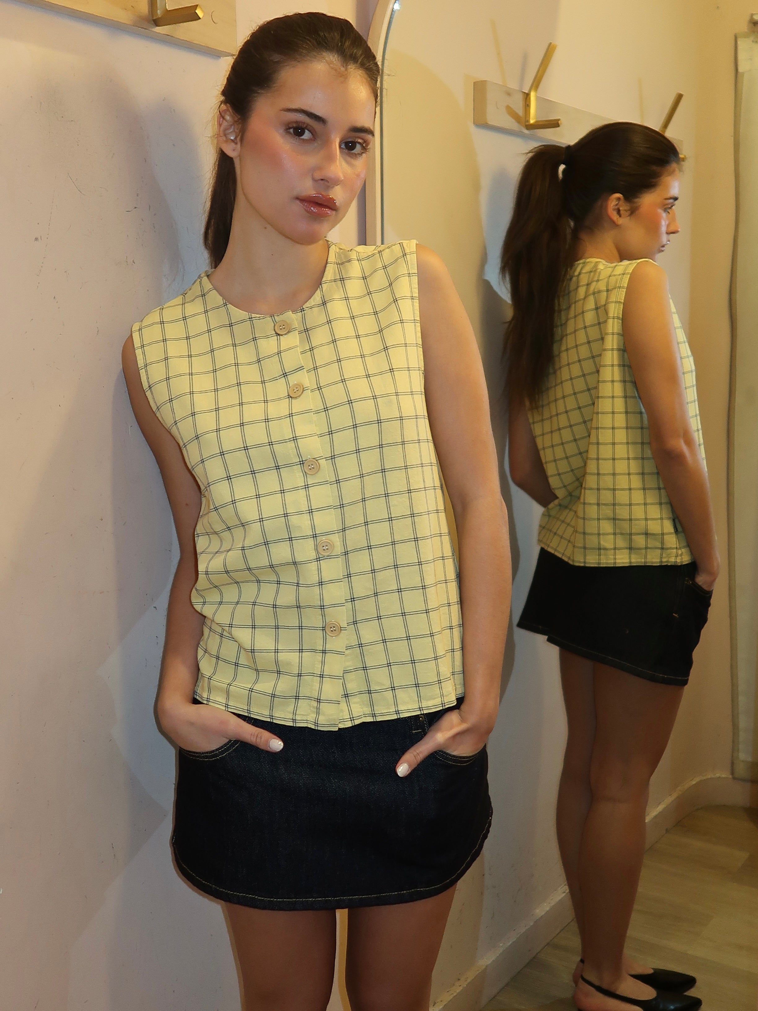Spicy Window Bambula Crep Top