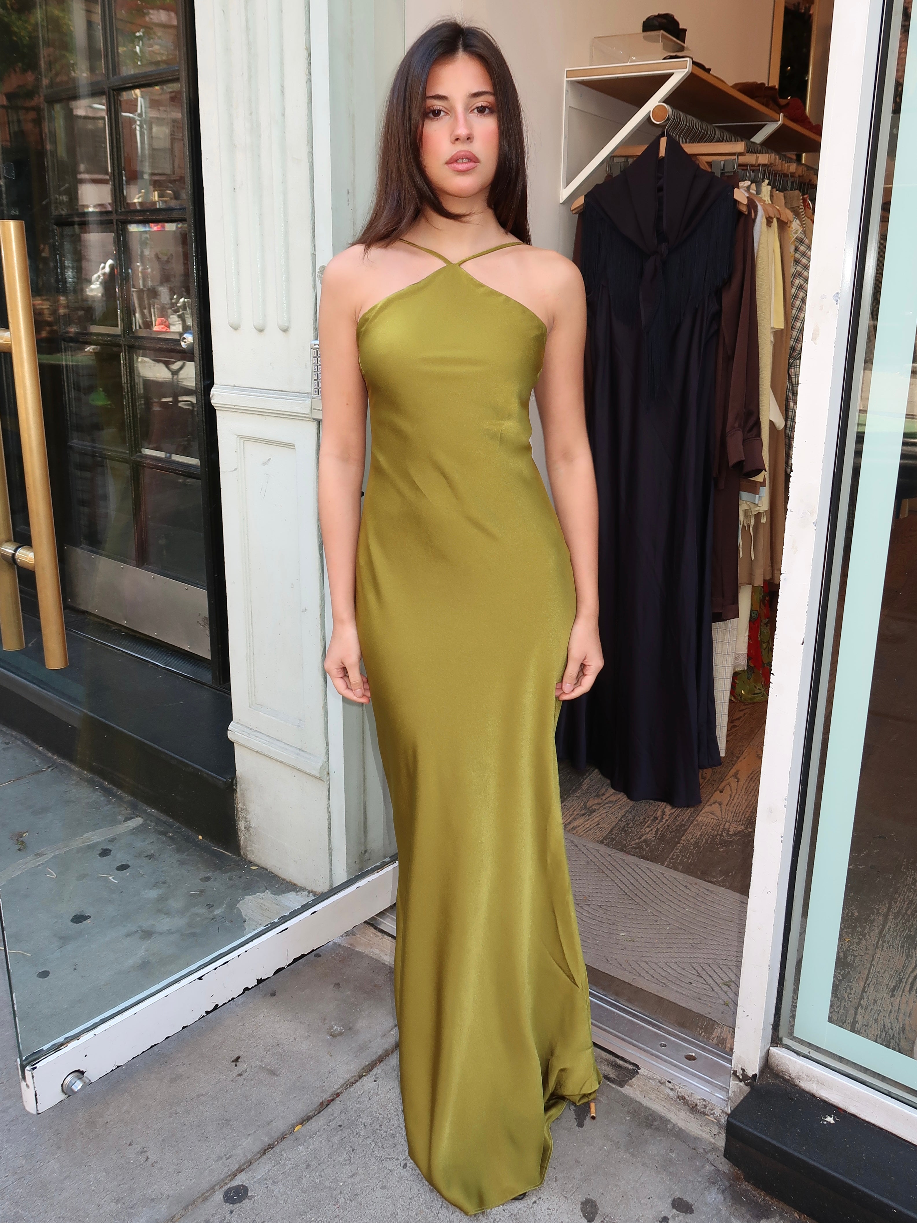Kelton Dress in Herb