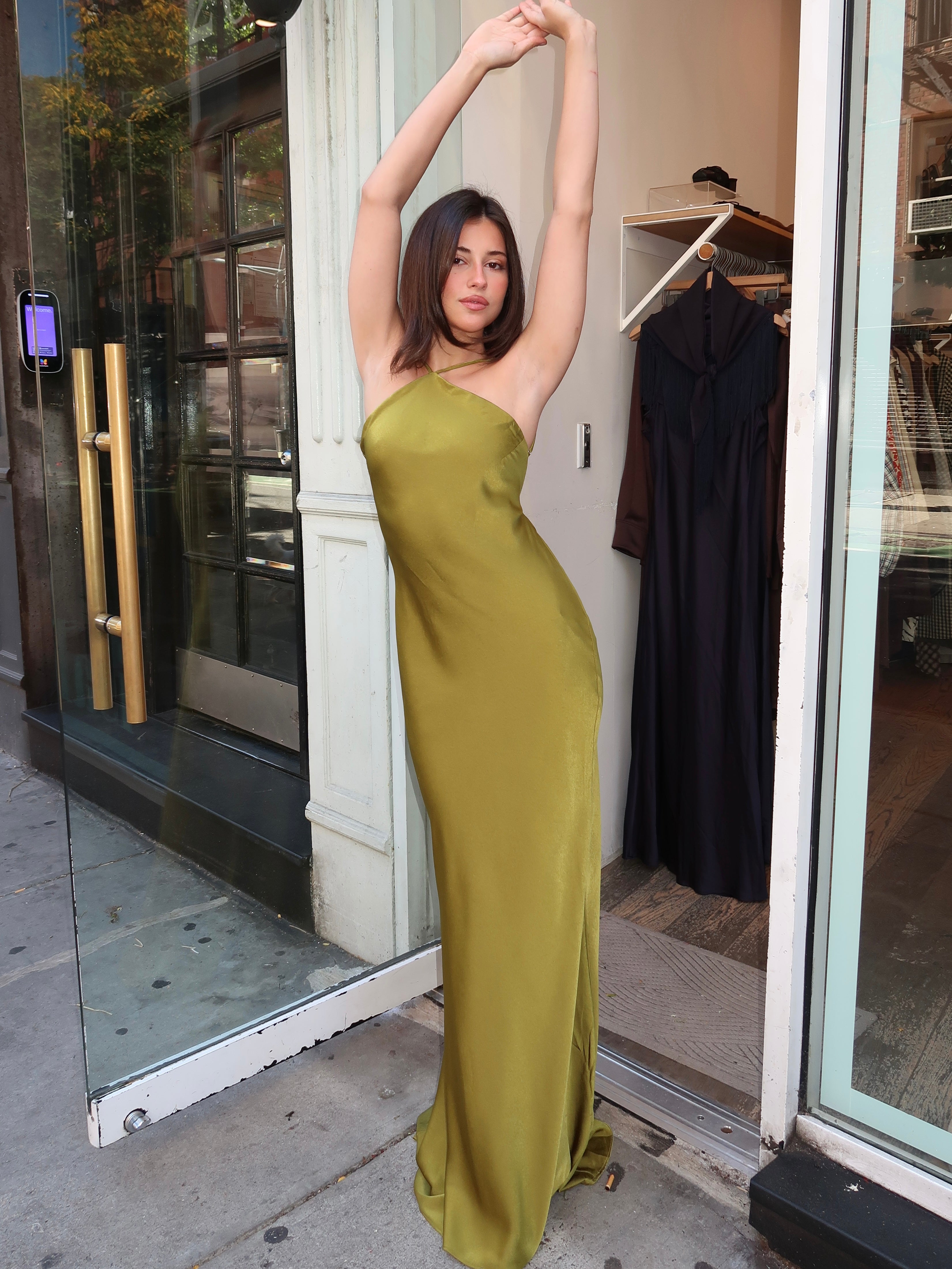 Kelton Dress in Herb