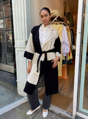 Sawyer Duster Coat in Black Block