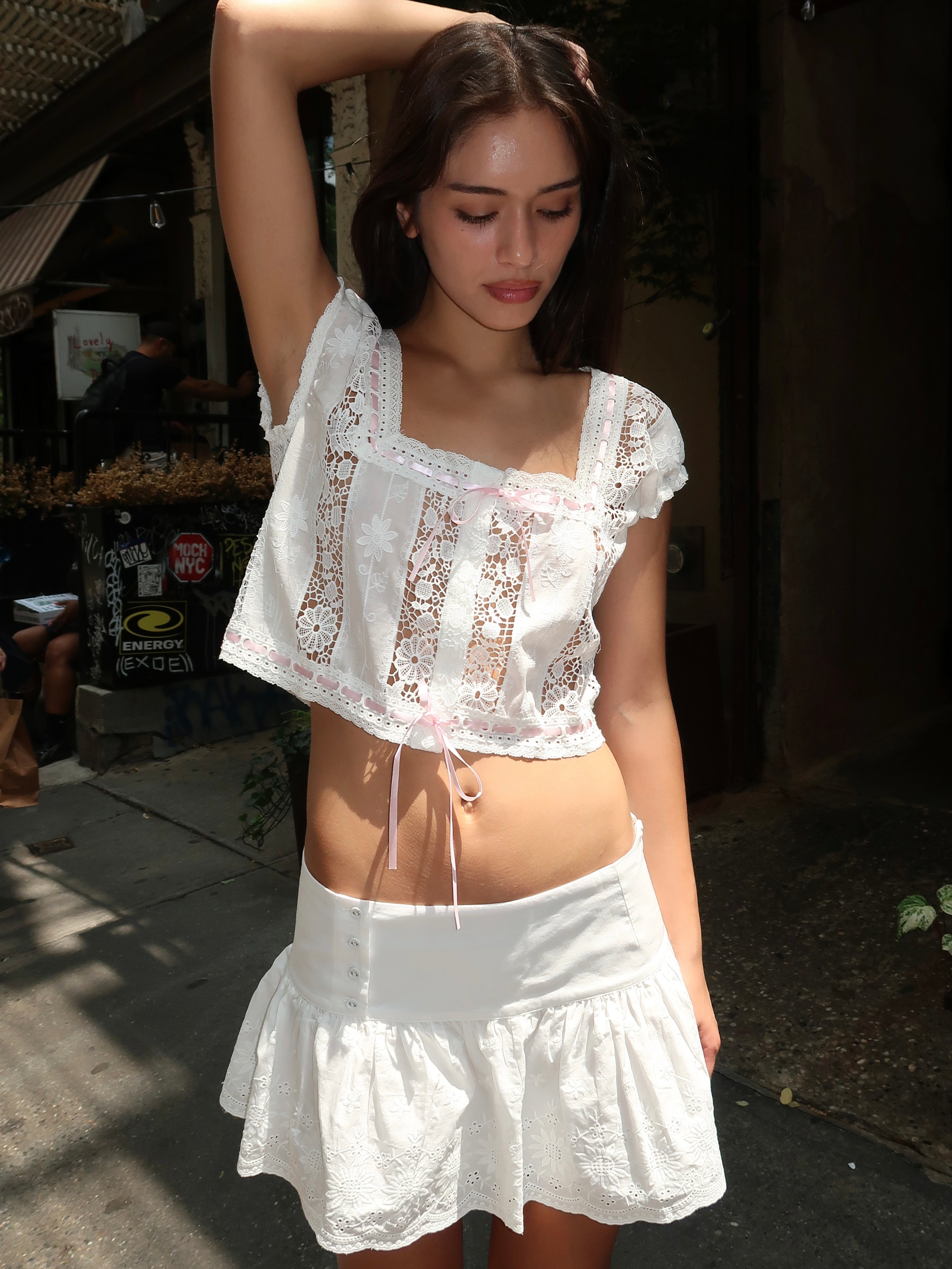 Emery Blouse in White