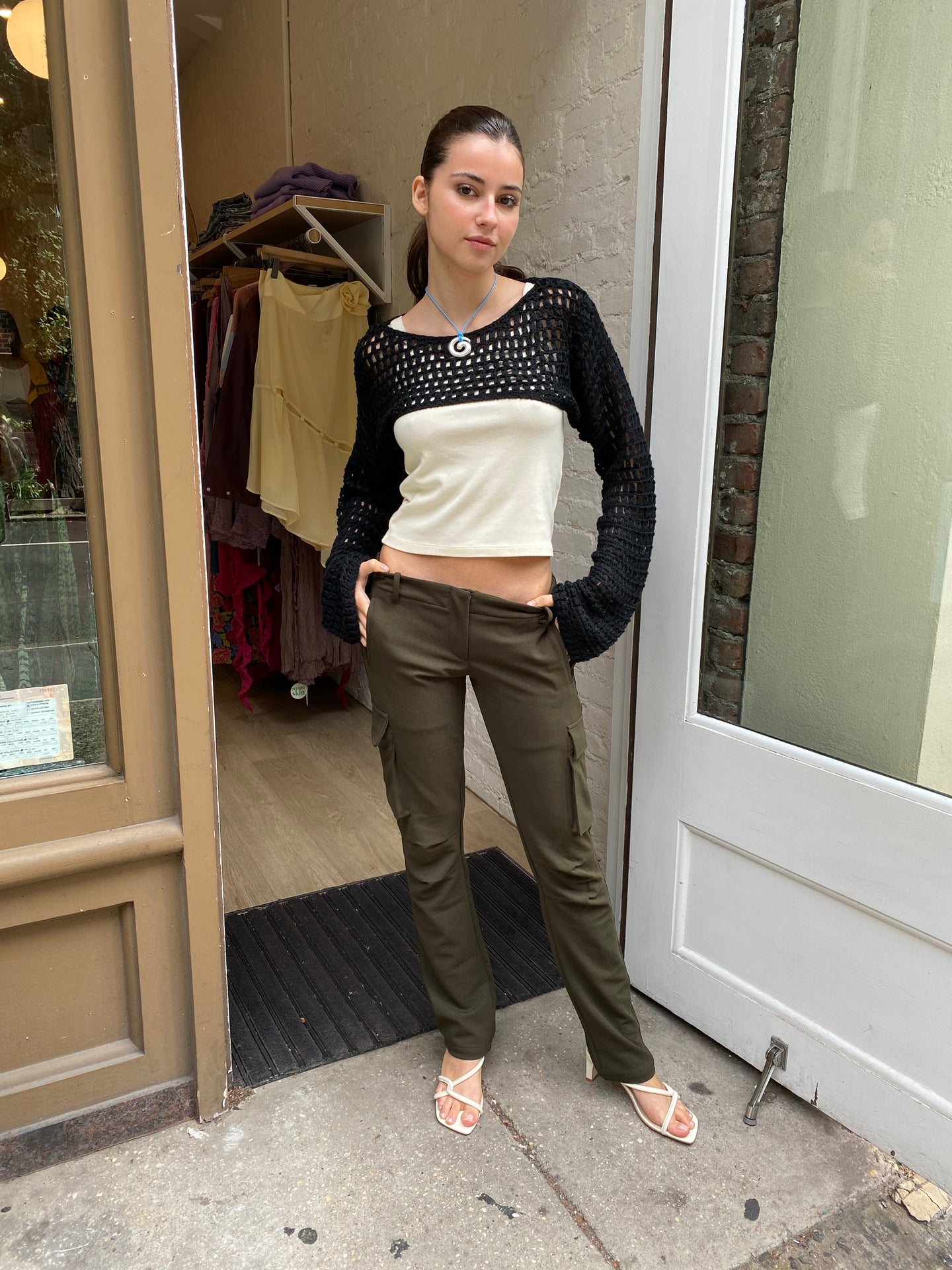 Slick Cargo Pants in Olive