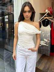 Nala Top in Chalk