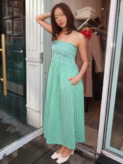 Bianca Dress in Green Blue