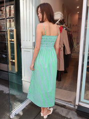Bianca Dress in Green Blue