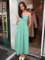 Bianca Dress in Green Blue