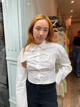 Load image into Gallery viewer, Frankie Two Piece Button Up in White
