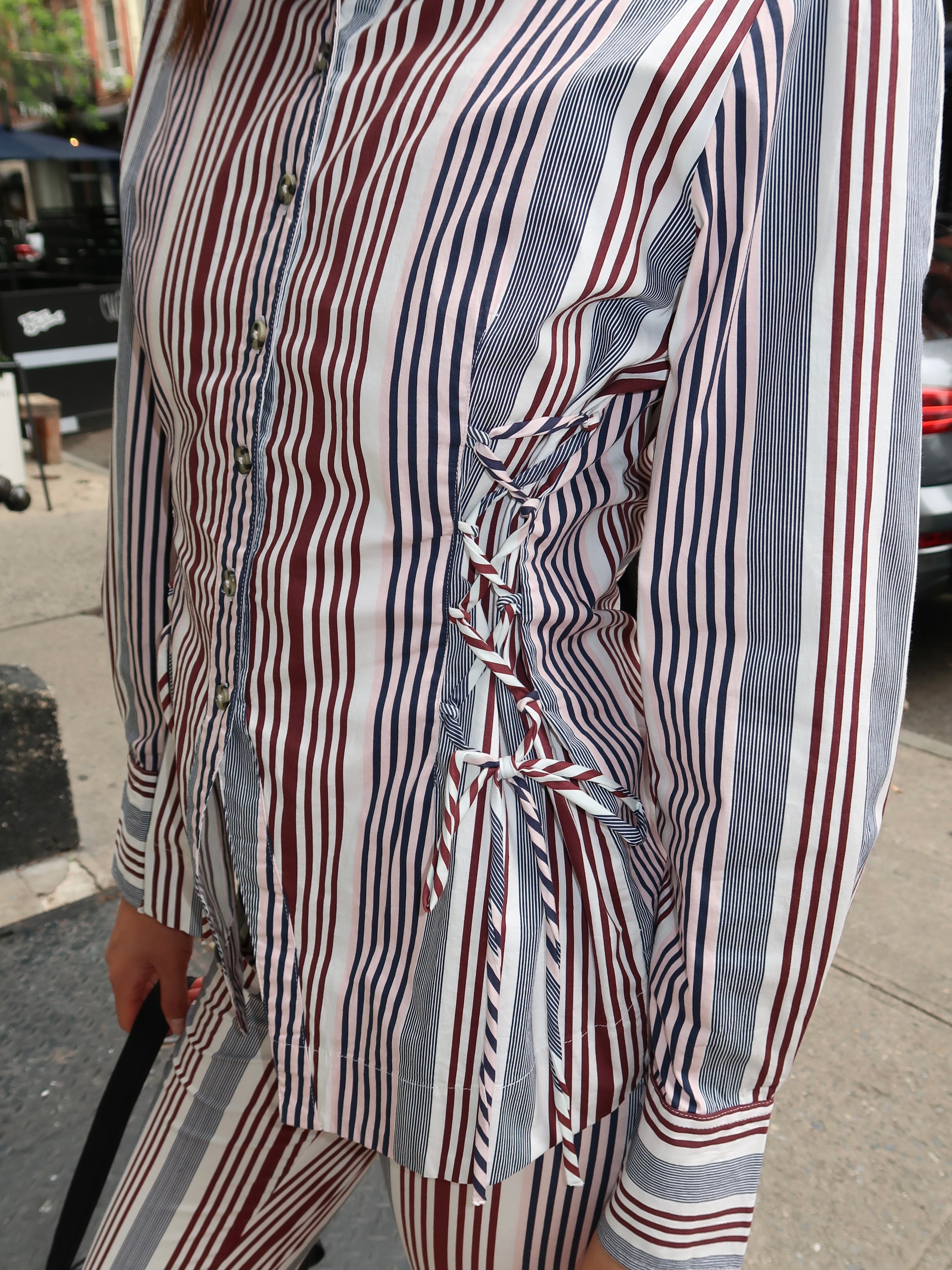 Jilla Shirt in Multi Business Stripe