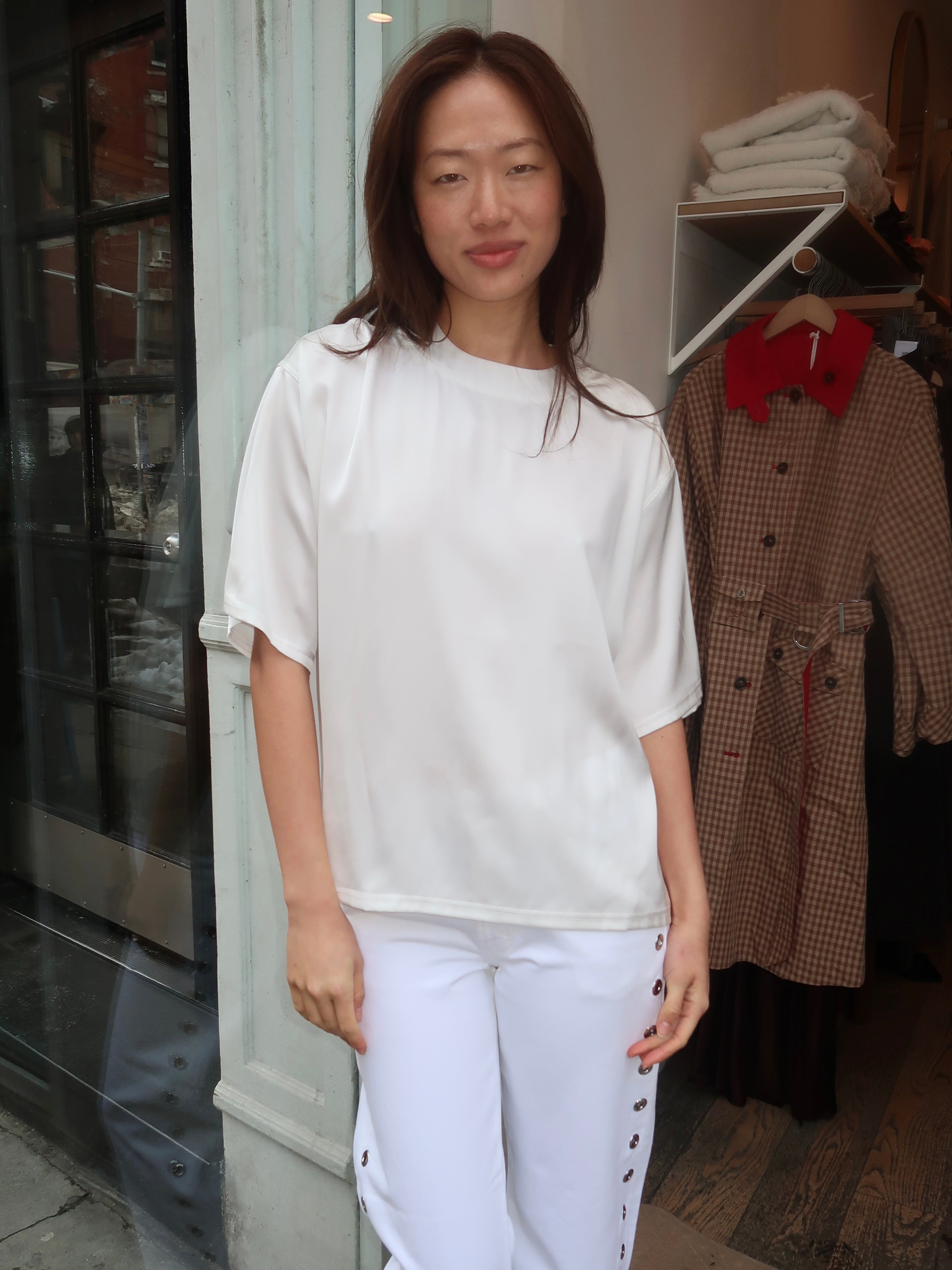 Pollo Silky Shirt in White