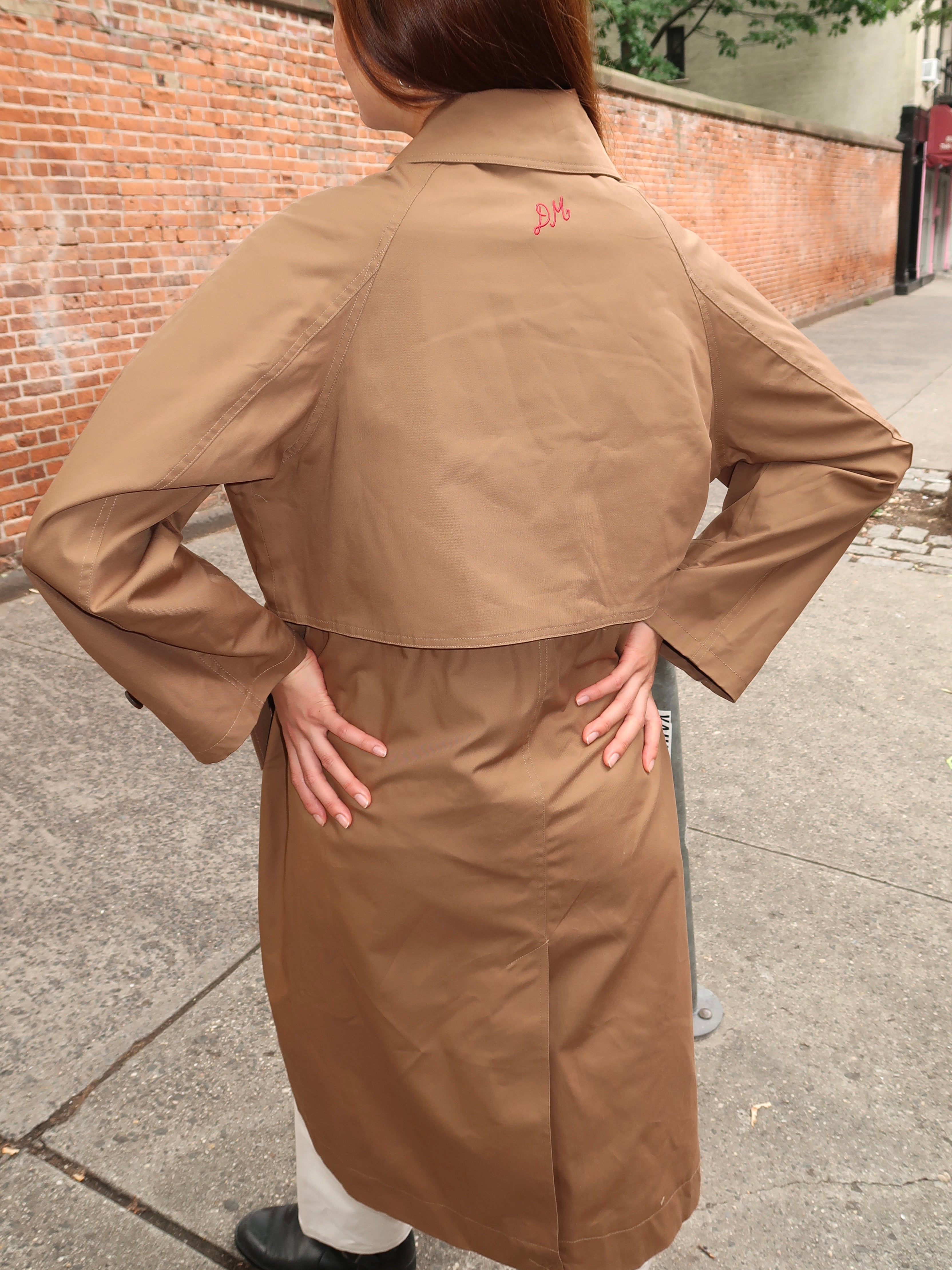 Camille Trench in Chocolate Brown