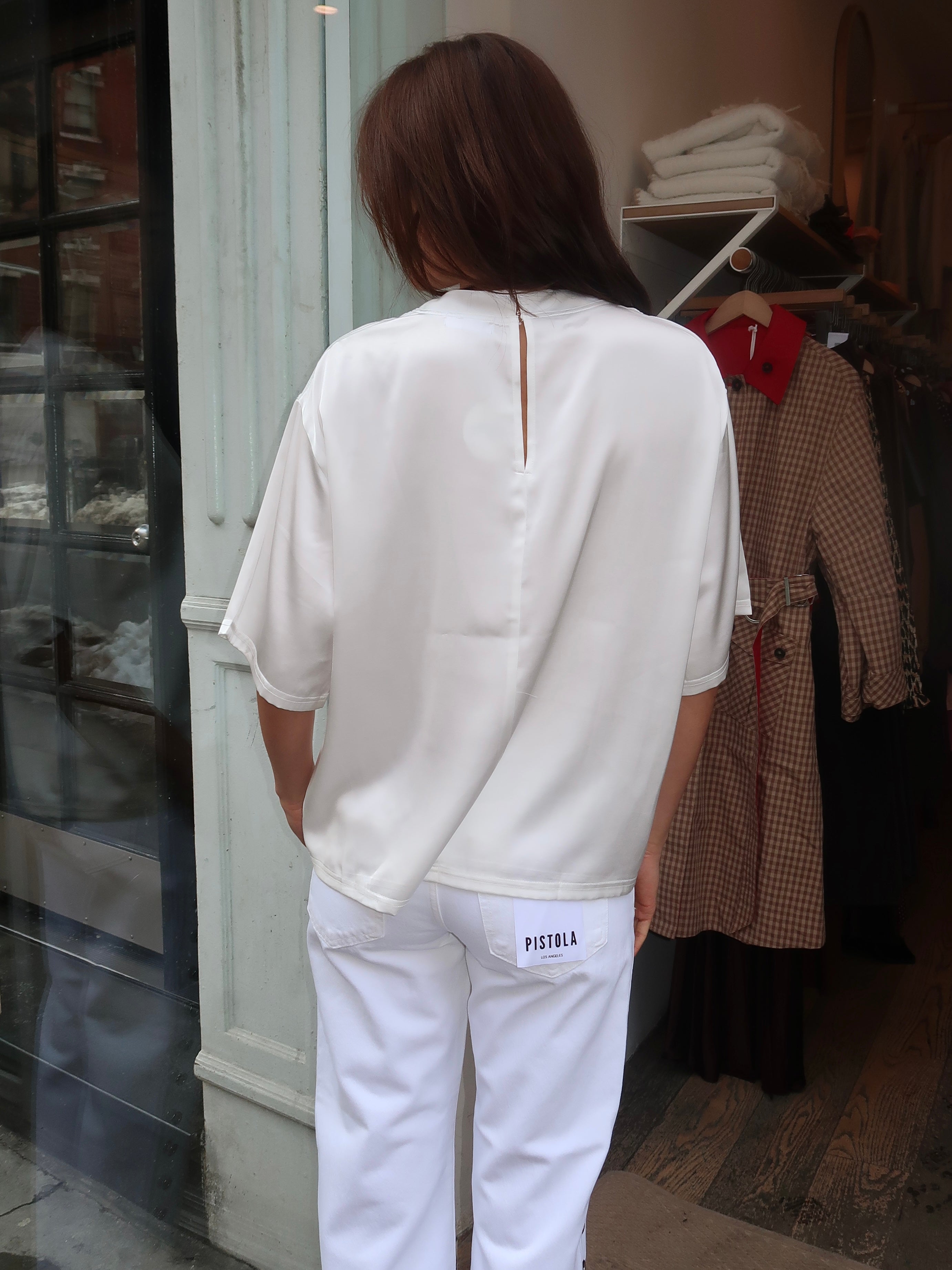 Pollo Silky Shirt in White