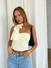 Load image into Gallery viewer, Eve Tube Top &amp; Scarf Set in Cream

