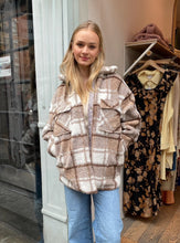 Load image into Gallery viewer, Cedar Plaid Jacket in Taupe
