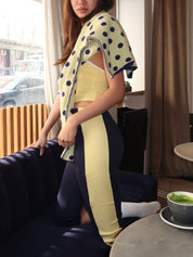 Castillo Capri's in Navy Yellow