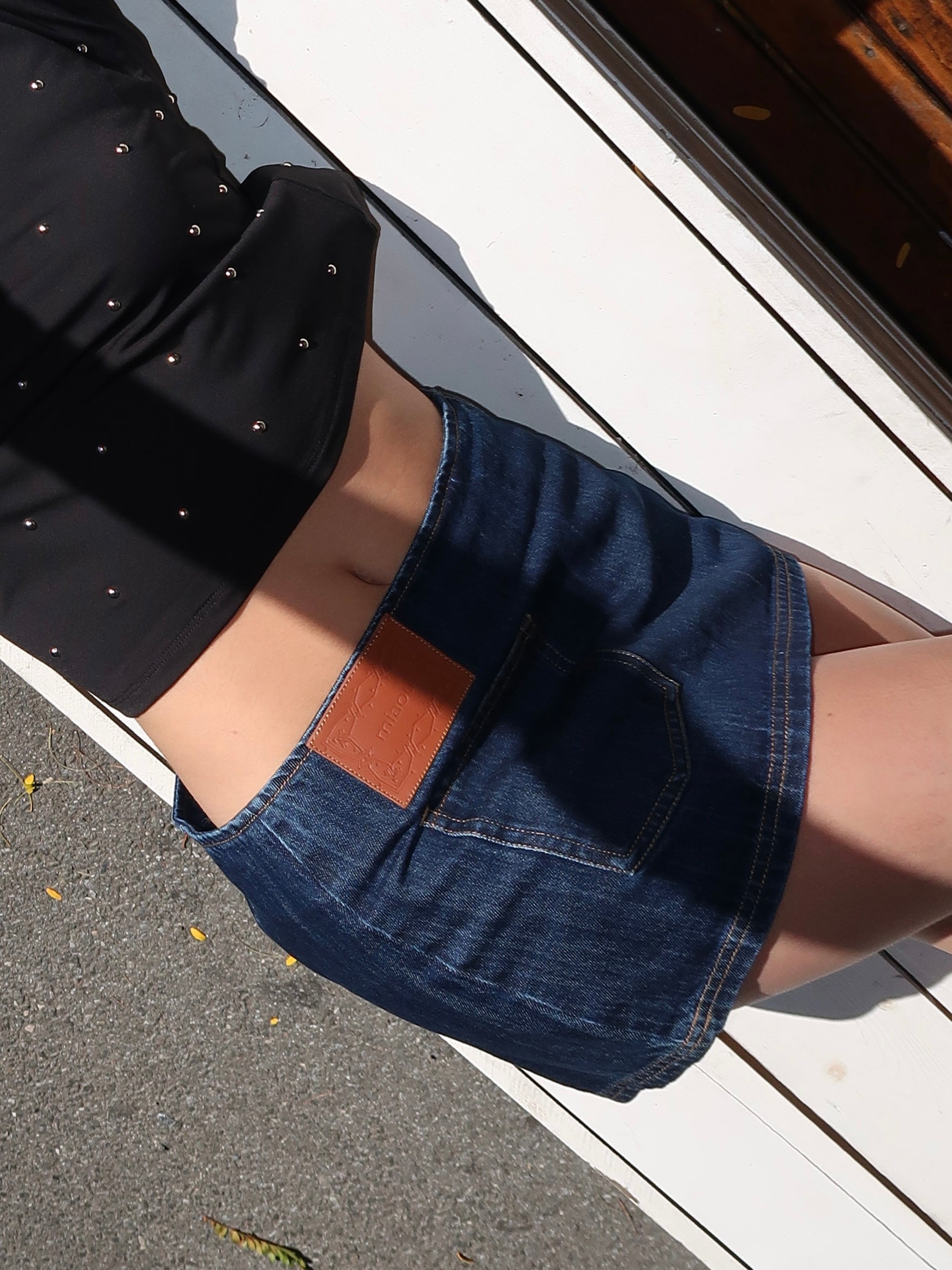 Elektra Skirt in Dark Denim
