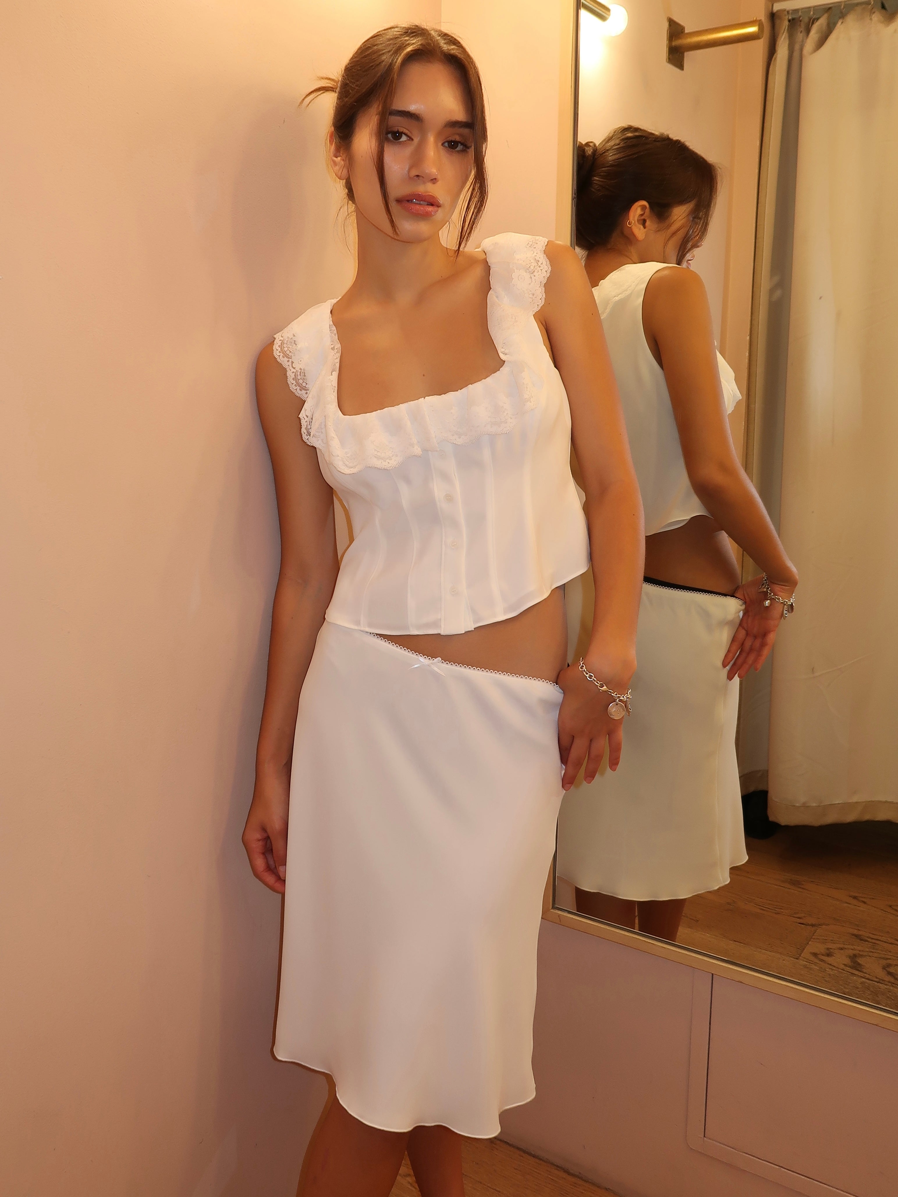 Paloma Skirt in White