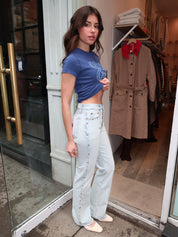 70s Bootcut in Bleach Distress