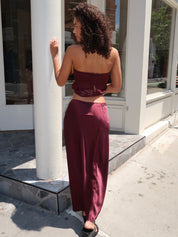 Ricky Midi Skirt in Plum