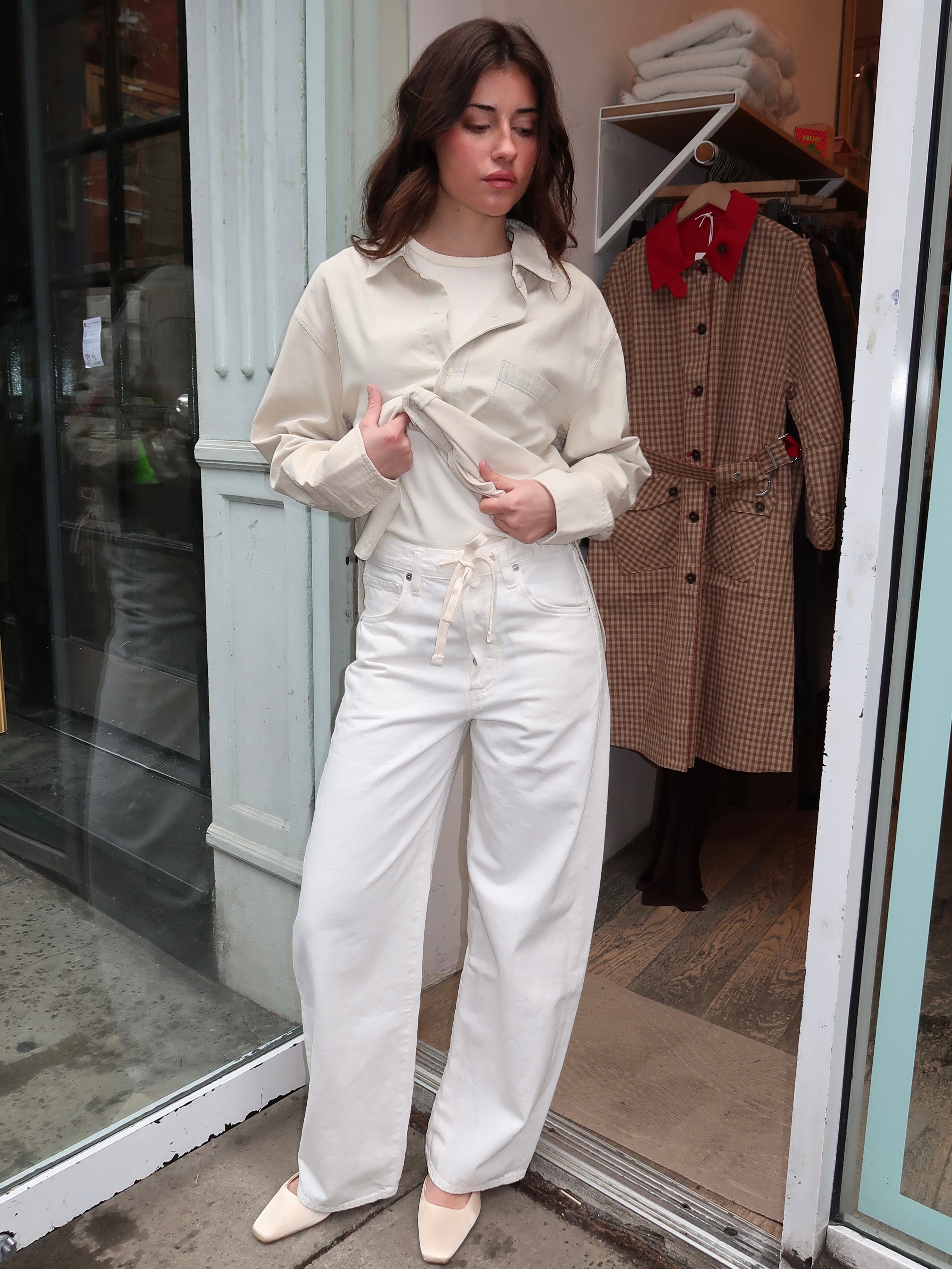 Brynn Drawstring Trouser in Pashmina