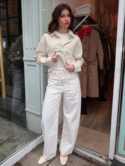 Brynn Drawstring Trouser in Pashmina