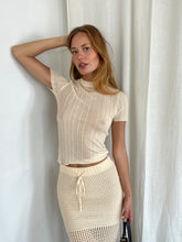 Load image into Gallery viewer, Sebastian Sheer Tee in Cream
