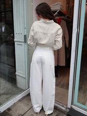 Brynn Drawstring Trouser in Pashmina