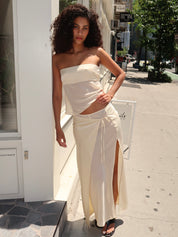 Ricky Midi Skirt in Buttercream