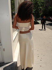 Ricky Midi Skirt in Buttercream