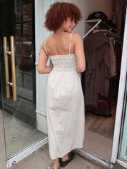 Bianca Dress in Sage Egret