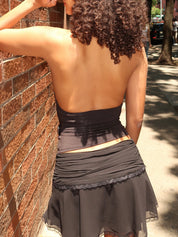Faye Halter Top in Black