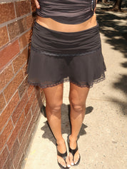 Eda Mini Skirt in Black