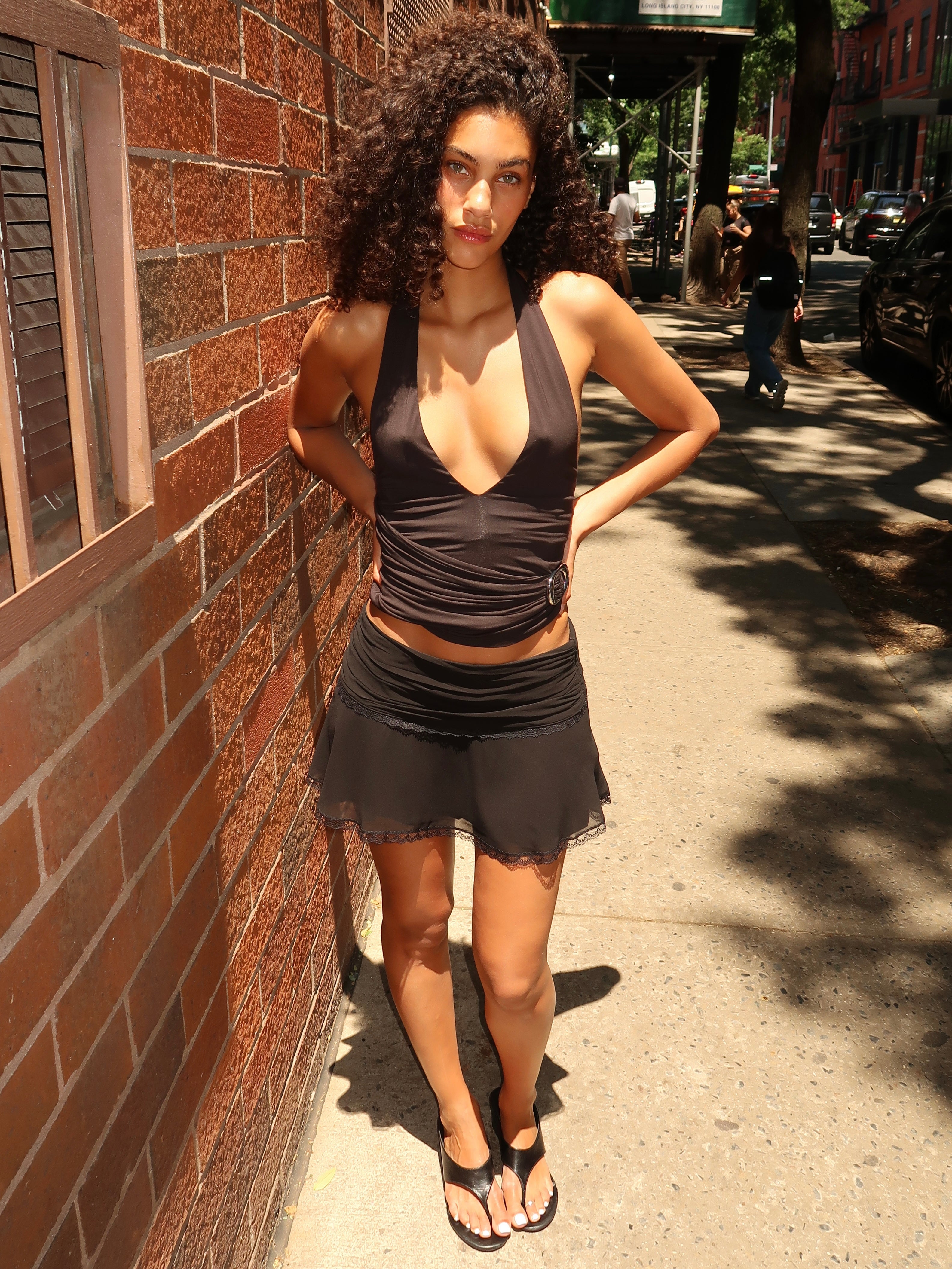 Eda Mini Skirt in Black