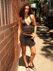 Eda Mini Skirt in Black