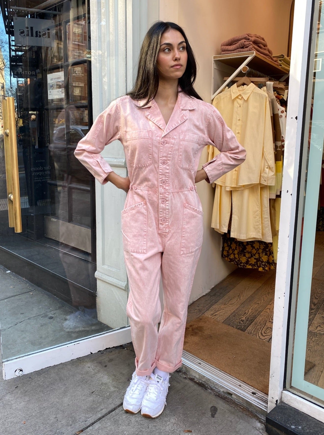Tanner Long Sleeve Field Suit in Mellow Rose Snow