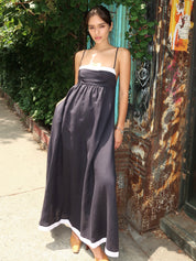 Elyce Maxi Dress in Ink/White