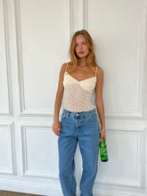 Load image into Gallery viewer, Robbie Mesh Tank in Milk
