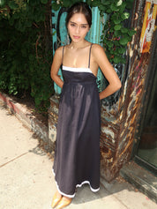 Elyce Maxi Dress in Ink/White
