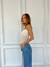 Load image into Gallery viewer, Robbie Mesh Tank in Milk
