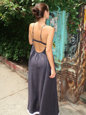 Elyce Maxi Dress in Ink/White
