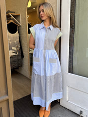 Sarah Dress in Croquet Stripe