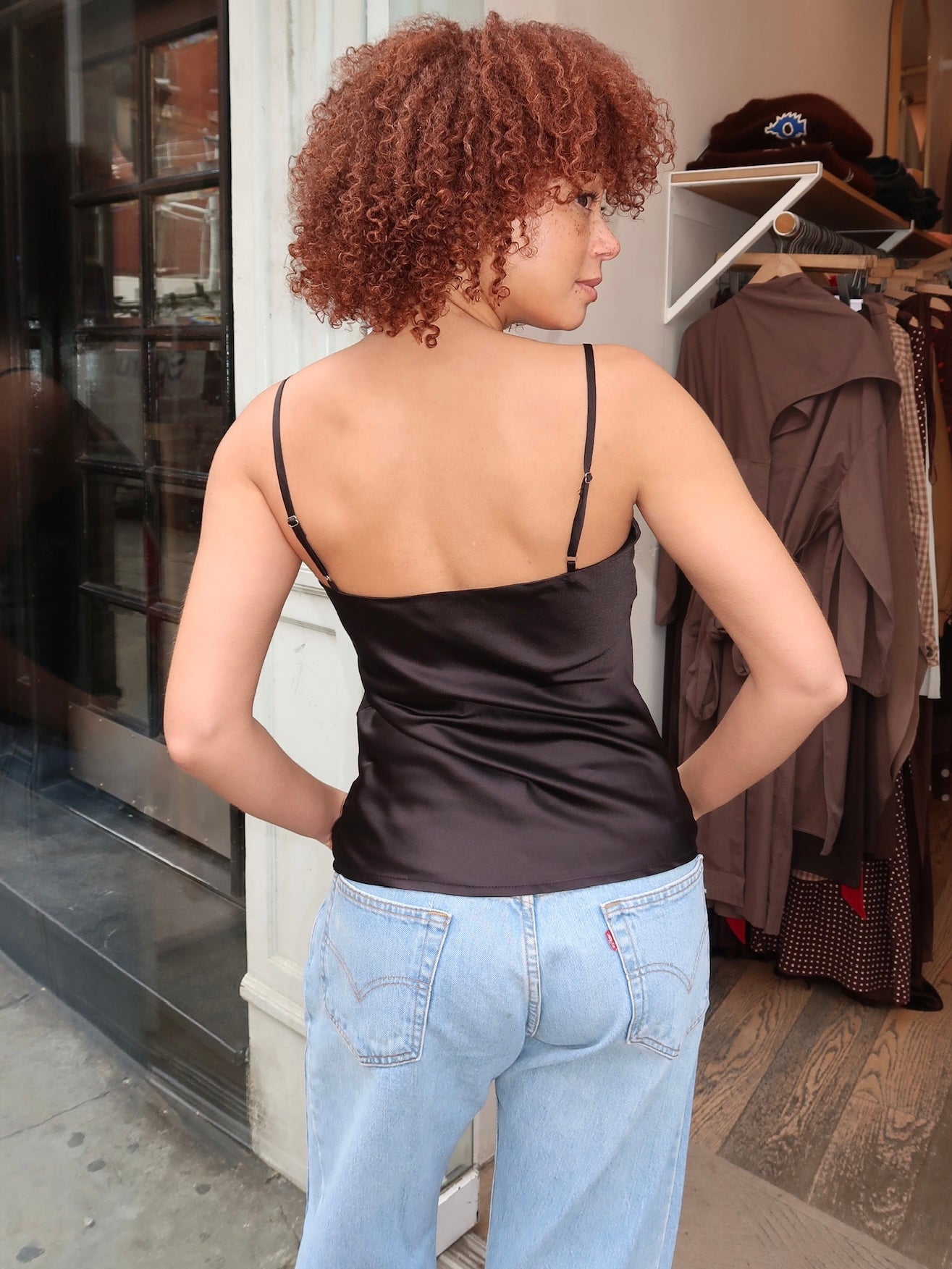 Jazzy Silky Top in Black