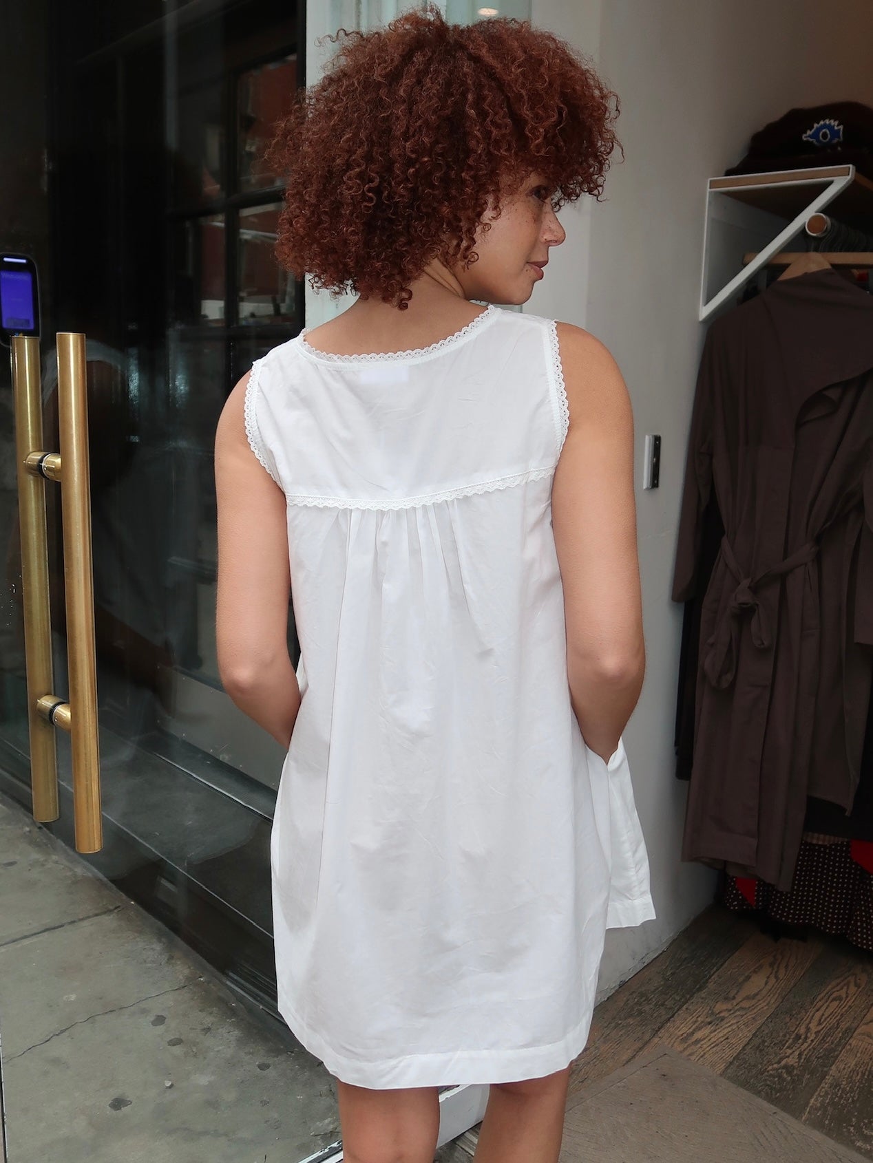 Mary Babydoll Dress in White