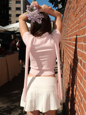Knit Ara Top in Ballet Slipper