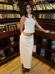 Story Maxi Skirt in Cream