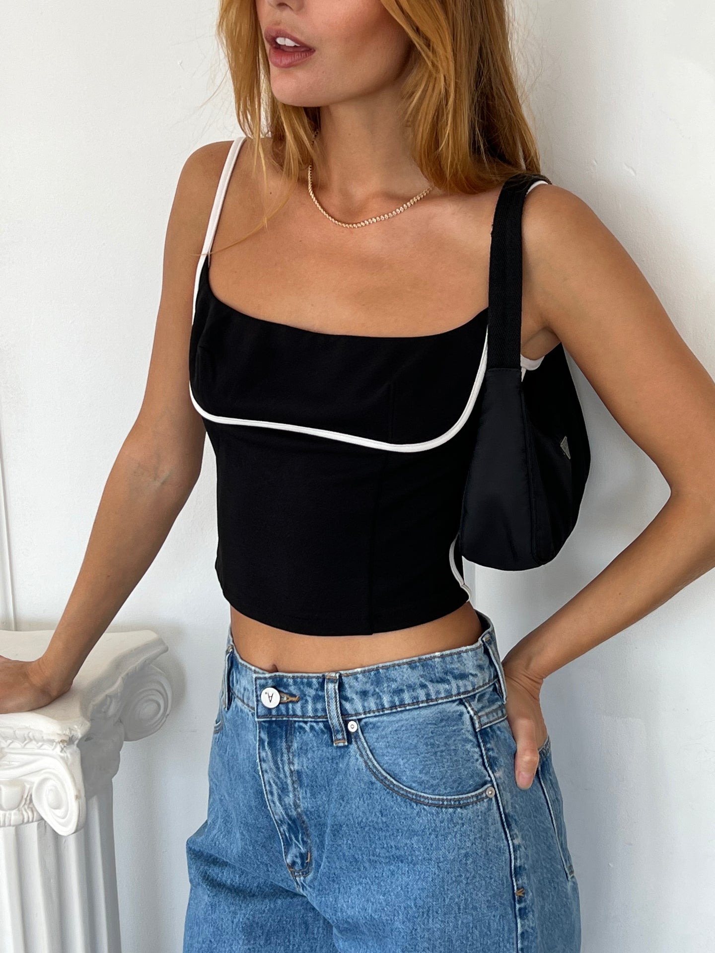 Avril Tank in White